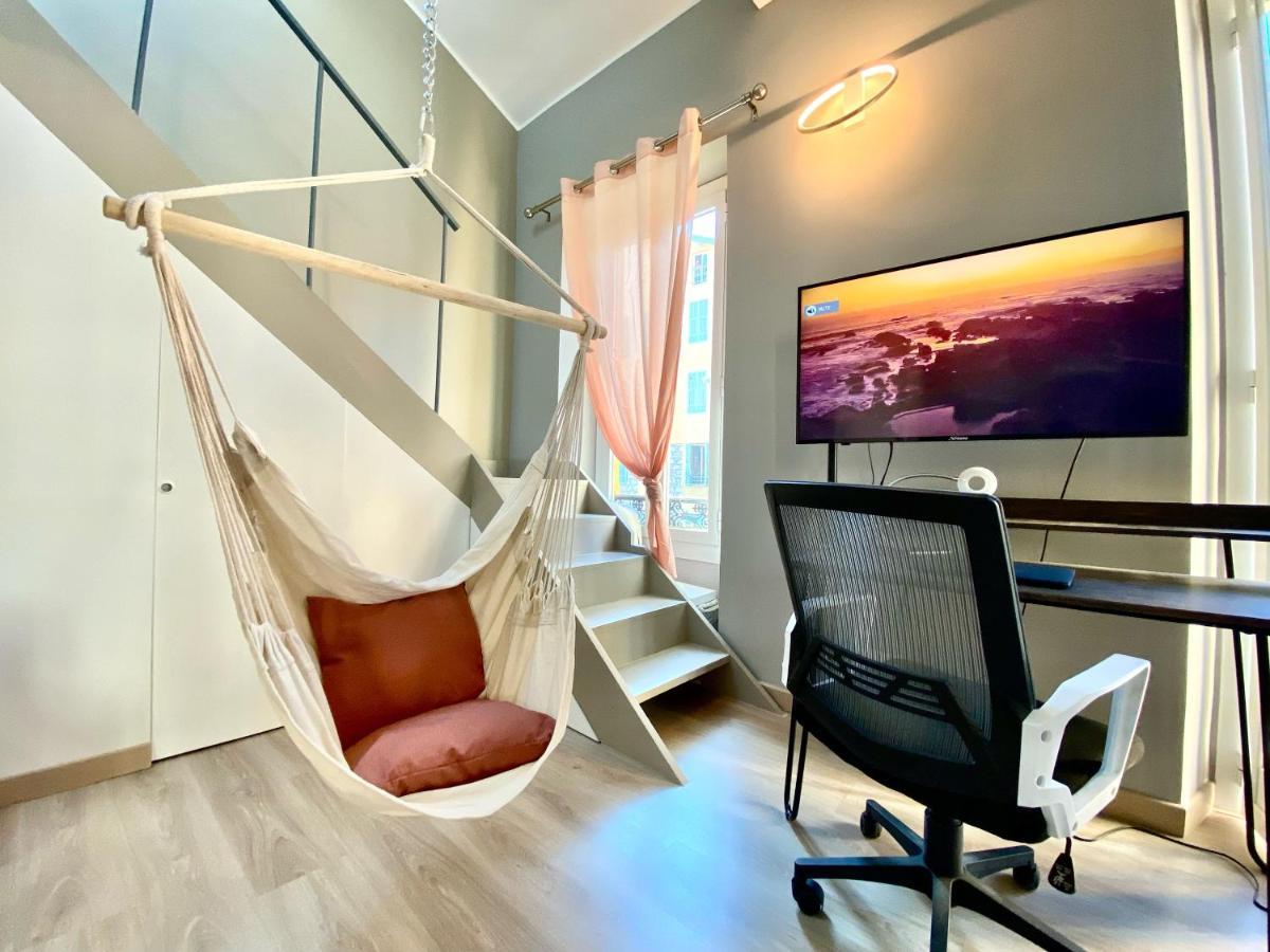 Lovely & Sunny Loft Heart Of Nice With A/C! Exterior foto